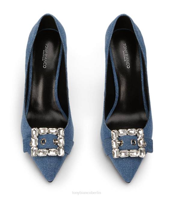 Bling Heels| de Tony Bianco Frauen Abtei-Heels gewaschener Denim 4624296